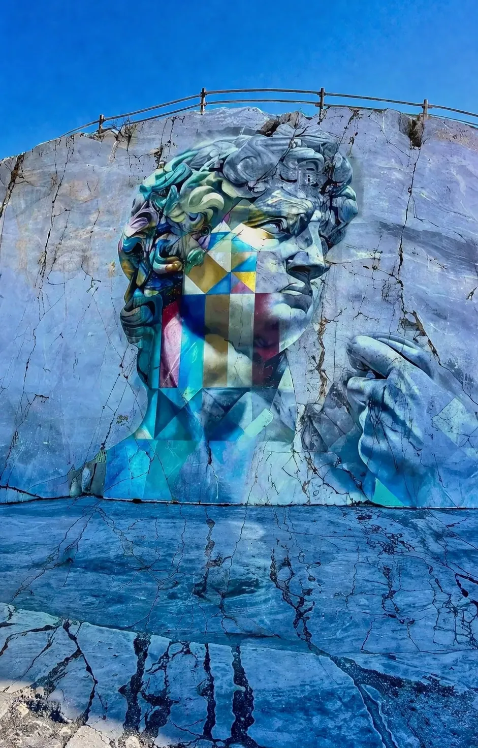 Murales del David alle cave